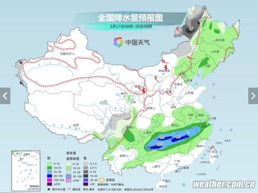 最新天气降雨图，自然的旅行邀请启航